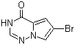 structure of CAS# 888721-83-3, 6-Bromopyrrolo[2,1-f][1,2,4]triazin-4(1H)-one