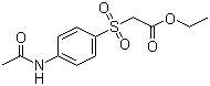 2-(4-乙酰氨基苯基)磺酰基乙酸乙酯分子结构 (CAS 88881-74-7)