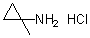 1-甲基环丙胺盐酸盐分子结构 (CAS 88887-87-0)