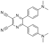 5,6-双[4-(二甲氨基)苯基]-2,3-吡嗪二腈分子结构 (CAS 888947-50-0)