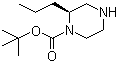 (S)-1-叔丁氧羰基-2-丙基哌嗪分子结构 (CAS 888972-67-6)