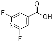 2,6-二氟-4-吡啶羧酸分子结构 (CAS 88912-23-6)