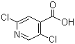structure of CAS# 88912-26-9, 2,5-Dichloroisonicotinic acid