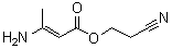 CAS # 88977-32-6, (2E)-3-Amino-2-butenoic acid 2-cyanoethyl ester