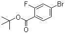 4-溴-2-氟苯甲酸叔丁酯分子结构 (CAS 889858-12-2)