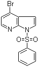 4-溴-1-(苯磺酰基)-1H-吡咯并[2,3-b]吡啶分子结构 (CAS 889939-25-7)
