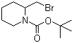 2-(溴甲基)-1-哌啶羧酸叔丁酯分子结构 (CAS 889942-58-9)