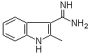 2-甲基-1H-吲哚-3-甲脒分子结构 (CAS 889944-18-7)