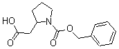 1-[苄氧羰基]-2-吡咯烷乙酸分子结构 (CAS 889953-03-1)