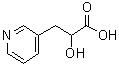 alpha-羟基-3-吡啶丙酸分子结构 (CAS 889957-22-6)