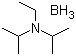 N,N-二异丙基乙基胺硼烷络合物分子结构 (CAS 88996-23-0)