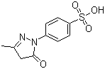 structure of CAS# 89-36-1, 1-(4-磺酸苯基)-3-甲基-5-吡唑酮