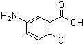 structure of CAS# 89-54-3, 5-氨基-2-氯苯甲酸