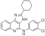 structure of CAS# 890087-21-5, N-(3,4-二氯苯基)-2-环己基-1H-咪唑并[4,5-c]喹啉-4-胺