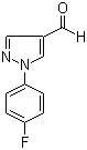 1-(4-氟苯基)-1H-吡唑-4-甲醛分子结构 (CAS 890652-03-6)