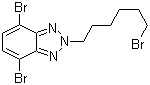 4,7-二溴-2-(6-溴己基)-2H-苯并三唑分子结构 (CAS 890704-02-6)