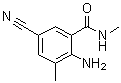 2-氨基-5-氰基-N,3-二甲基苯甲酰胺分子结构 (CAS 890707-29-6)