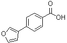 4-(3-呋喃基)苯甲酸分子结构 (CAS 890715-18-1)