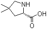 4,4-二甲基-L-脯氨酸分子结构 (CAS 891183-50-9)