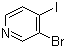 3-溴-4-碘吡啶分子结构 (CAS 89167-19-1)