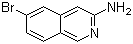 6-Bromoisoquinolin-3-amine molecular structure (CAS 891785-28-7)