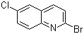 structure of CAS# 891842-50-5, 2-溴-6-氯喹啉