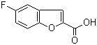 structure of CAS# 89197-62-6, 5-氟苯并呋喃-2-羧酸