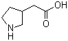structure of CAS# 89203-64-5, 四氢吡咯-3-乙酸