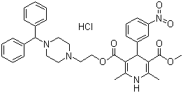 structure of CAS# 89226-75-5, 盐酸马尼地平