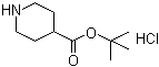 哌啶-4-羧酸叔丁酯盐酸盐分子结构 (CAS 892493-65-1)