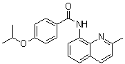 structure of CAS# 892711-75-0, 4-(1-甲基乙氧基)-N-(2-甲基-8-喹啉基)苯甲酰胺