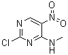 structure of CAS# 89283-49-8, 2-氯-N-甲基-5-硝基-4-嘧啶胺