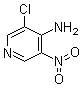 3-氯-5-硝基-4-吡啶胺分子结构 (CAS 89284-28-6)