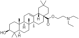 齐墩果酸二乙胺基乙酯分子结构 (CAS 892869-50-0)
