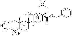 CAS 登录号：892869-60-2, 齐墩果-2,12-二烯[2,3-d]异恶唑-28-酸苯甲酯