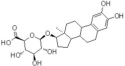 CAS # 89289-97-4, 2-Hydroxyestradiol-17beta-glucuronide, (17beta)-2,3-Dihydroxyestra-1,3,5(10)-trien-17-yl beta-D-glucopyranosiduronic acid