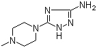 3-氨基-5-(4-甲基哌嗪基)-1H-1,2,4-三氮唑分子结构 (CAS 89292-91-1)