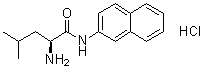 structure of CAS# 893-36-7, (S)-2-Amino-4-methyl-N-2-naphthylvaleramide monohydrochloride