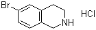 6-溴-1,2,3,4-四氢异喹啉盐酸盐分子结构 (CAS 893566-74-0)