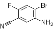5-氨基-4-溴-2-氟苯甲腈分子结构 (CAS 893615-28-6)