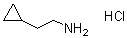 2-环丙基乙胺盐酸盐分子结构 (CAS 89381-08-8)