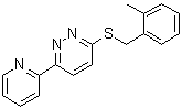 structure of CAS# 894002-50-7, 3-[[(2-甲基苯基)甲基]硫基]-6-(2-吡啶基)哒嗪