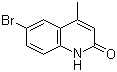 structure of CAS# 89446-19-5, 6-溴-4-甲基-2(1H)-喹啉酮