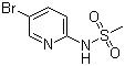 structure of CAS# 89466-22-8, N-(5-溴-2-吡啶基)甲磺酰胺