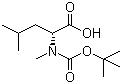 structure of CAS# 89536-84-5, N-叔丁氧羰基-N-甲基-D-亮氨酸