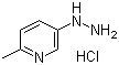 structure of CAS# 896133-77-0, 5-肼基-2-甲基吡啶盐酸盐