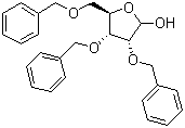 structure of CAS# 89615-45-2, 2,3,5-三苄氧基-D-呋喃核糖