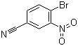 4-溴-3-硝基苯腈分子结构 (CAS 89642-49-9)