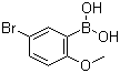 structure of CAS# 89694-45-1, 5-溴-2-甲氧基苯硼酸