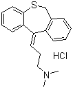 structure of CAS# 897-15-4, 11-(3-二甲基氨基丙亚基)-6,11-二氢二苯并[b,e]硫杂卓盐酸盐